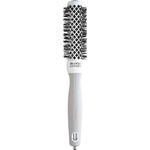 Olivia Garden Expert Blowout Shine Round Brush White & Grey 25 mm