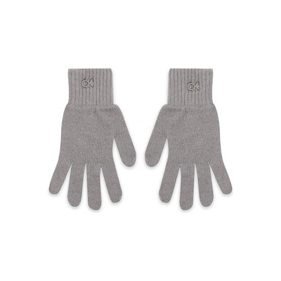 Calvin Klein Дамски ръкавици Re-Lock Knit Gloves K60K611164 Сив (Re-Lock Knit Gloves K60K611164)