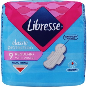 Libresse дамски превръзки classic protection Regular, 9бр