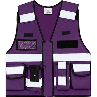 Korntex Bonn reflexná vesta pre špeciálne jednotky KX040 Purple
