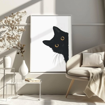 Decono Картина Черна Котка