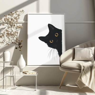 Decono Картина Черна Котка