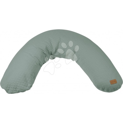 Beaba Dojčiaci vankúš Big Flopsy Fleur de Coton Sage Green prešívaný zelený