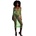 Ouch! Glow in the Dark Long Sleeve Crop Top and Long Skirt Neon Green S/M/L