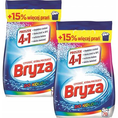 Bryza prací prášek 4v1 na barevné prádlo 2 x 4,55 kg 140 PD