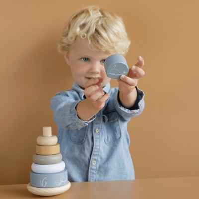 Little Dutch nasadzovacie krúžky blue 2021