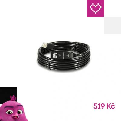 Axagon ADR-215 USB 2.0 A-M na A-F aktivní prodlužovací / repeater, 15m