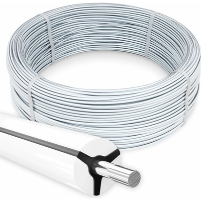 Oceľový drôt pre elektrické ohradníky s plastovým obalom Horse Wire, priemer 6 mm, dĺžka 200 m