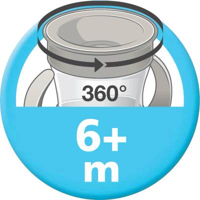 Nuk hrnček Mini Magic Cup 160ml modrá