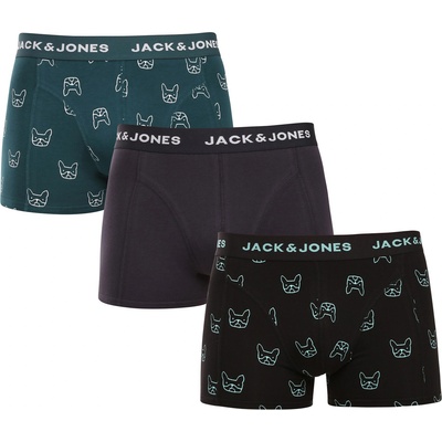 Jack & Jones Набор от три - мъжки боксерки Jack and Jones многоцветни Jack & Jones | Cheren Zelen Mnogotsveten | МЪЖЕ | L