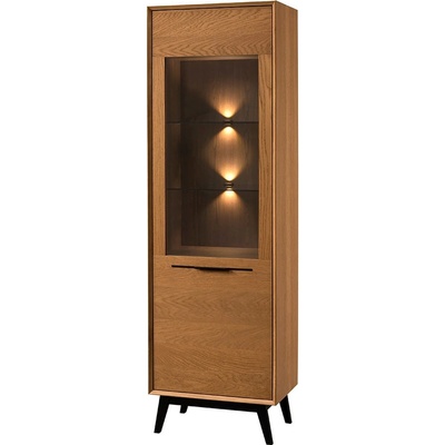 Szynaka Lazure 10 s osvetlením 60 cm dub Rustikal karamelový