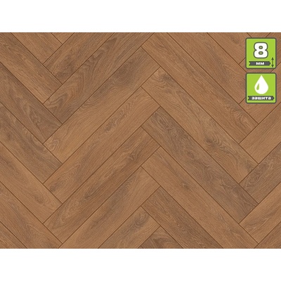 Krono Original ЛАМИНИРАН ПАРКЕТ herringbone 8573 8мм 32/ac5/4v ФУГА ДЪБ ХАРЛЕХ (8hb8573)
