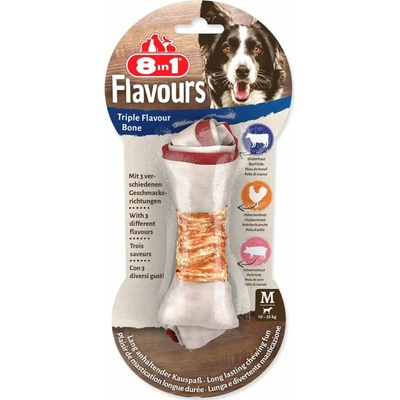 8in1 Triple Flavour M Doplnkové krmivo pre dospelých psov 65 g