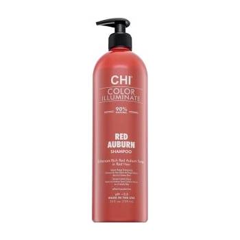 CHI Color Illuminate Red Auburn Shampoo изсветляващ шампоан за съживяване на червените оттенъци 739 ml