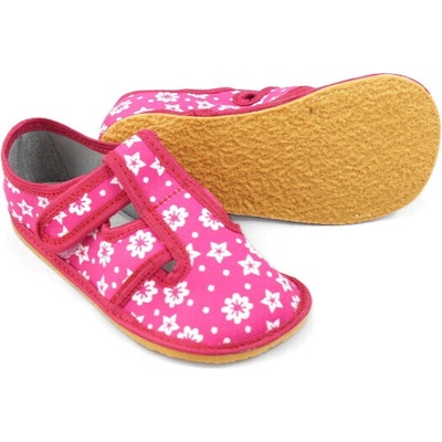Detské Barefoot papuče Anatomic Flower Pink