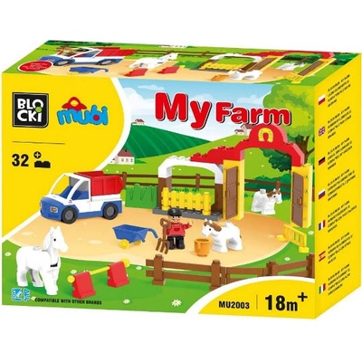ICOM Blocki Mubi Farma s koníky 32 ks