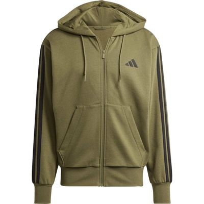 adidas M 3 Stripes FL FZ HD khaki