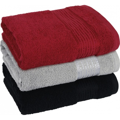 Brotex Froté osuška 70x140cm prúžok 450g šedá