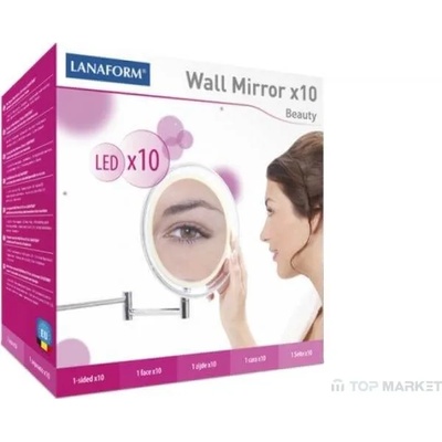 Lanaform Увеличително огледало със светлини lanaform wall mirror х10 la131007 (la131007)