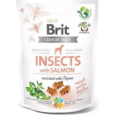 Brit Care Dog Crunchy Cracker Insects с Лосос и Мащерка 200 г