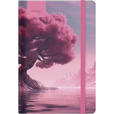 STREET Тетрадка с подложка STREET Tress edition journey A/5 96 страници с гумена твърда корица 778102 (778102)