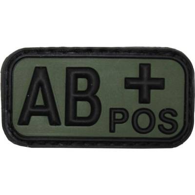 Gumová nášivka MFH krv AB POS - olivová