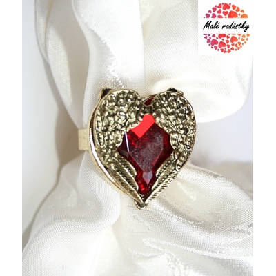 Prsten Fashion Jewerly Red heart 175