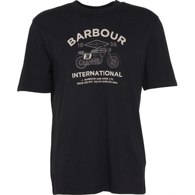 Barbour International Café Graphic T-Shirt Classic Black