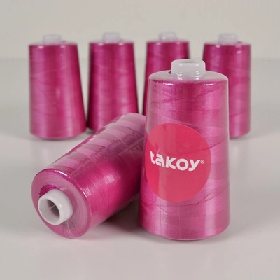 Takoy Overlock / coverlock polyesterová nit TKY 5000 barva amarant – Zboží Dáma