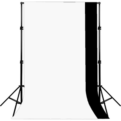 SET pro STUDIO 2x Fotografický stativ + Příčka + Bílé + Černé pozadí – Zboží Živě
