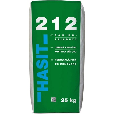 Omítka sanační Hasit 212 Feinputz 0-0,5 mm – 25 kg