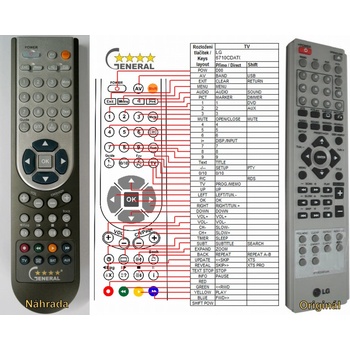 GENERAL LG 6710CDAT05C - съвместимо дистанционно управление на марката General (6710CDAT05C)