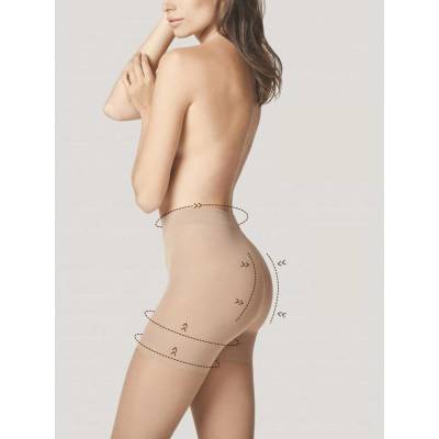 Fiore Kompresní dámské silonky total slim m 5206 20 DEN světle béžová