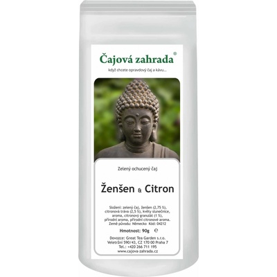 Čajová zahrada Ženšen & Citron zelený ochucený čaj 90 g