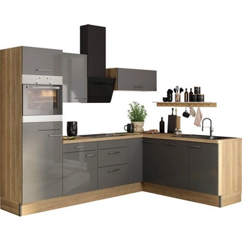 Optifit Jonte984 270 cm farba čela antracitová lesk farba korpusu dub divý matný