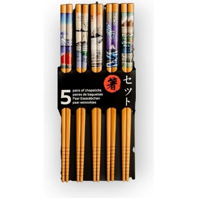 Emro Aziatica Jedálne paličky Fuji 22,5 cm 5 párov