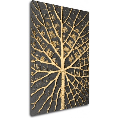 Impresi Obraz Zlatá štruktúra listu - 50 x 70 cm