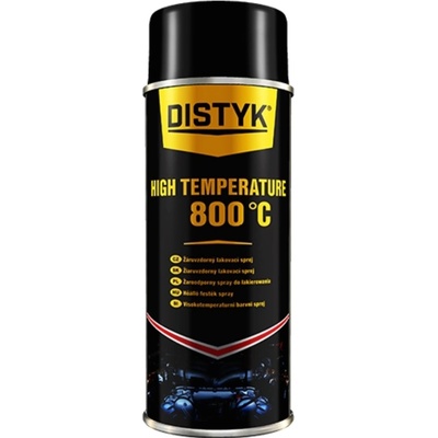 Distyk sprej lakovací žáruvzdorný 500 ml černá matná