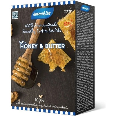 SMOOKIES Premium HONEY medové sušienky 100% human grade 200 g