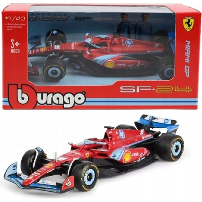 BBURAGO BOLID F1 Ferrari SF 24 GP Miami 2024 Charles Leclerc 18 36844 1:43