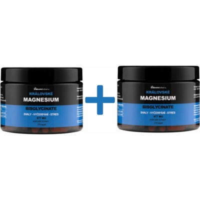 Kráľovské Magnézium Bisglycinate 877 mg + vitamín B6 2 x 270 kapsúl