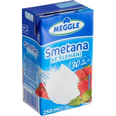 Meggle Smetana ke šlehání 30% tuku 250 ml – Zboží Dáma