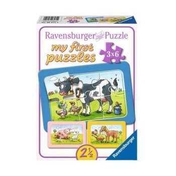 Ravensburger Ukladanka 3 x 6 items - Good pet friends