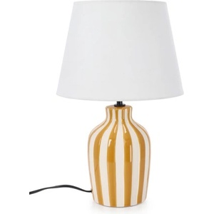 Bizzotto Настолна лампа Falyn Lines жълта H39cm (0828326)