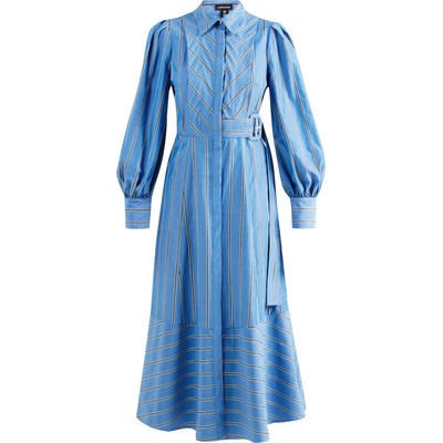Karen Millen Рокля тип риза синьо, размер 8