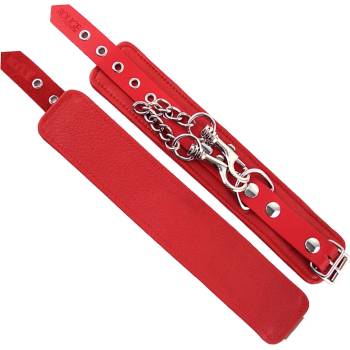 ostatní ROUGE Leather Wrist Cuffs Red