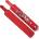 Rouge Leather Wrist Cuffs Red