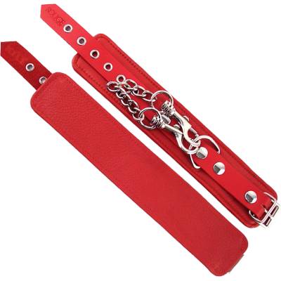 ostatní ROUGE Leather Wrist Cuffs Red