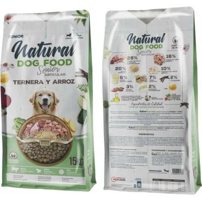 Natural Dog Food Senior Articular Pork Beef & Rice 15 kg