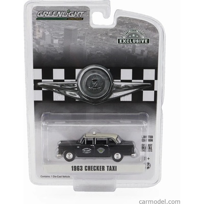 Greenlight Checker Marathon Taxi Dallas 1973 Black 1:64